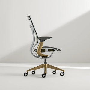 Ohne Kopfstütze / Intermix Schwarz KR08+Matte Brass 4B22