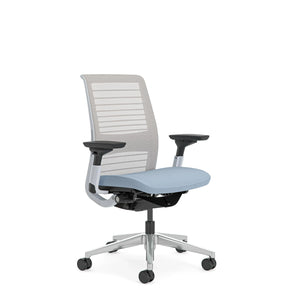 Ohne Kopfstütze / 3D Microknit Möwengrau 5T31/ Era Blauer Nickel CSE39