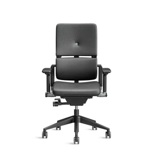 Ohne Kopfstütze / Europe Leather Schwarz 0273