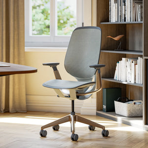 Ohne Kopfstütze / Intermix Opaque Möwengrau KR14+Matte Brass 4B22