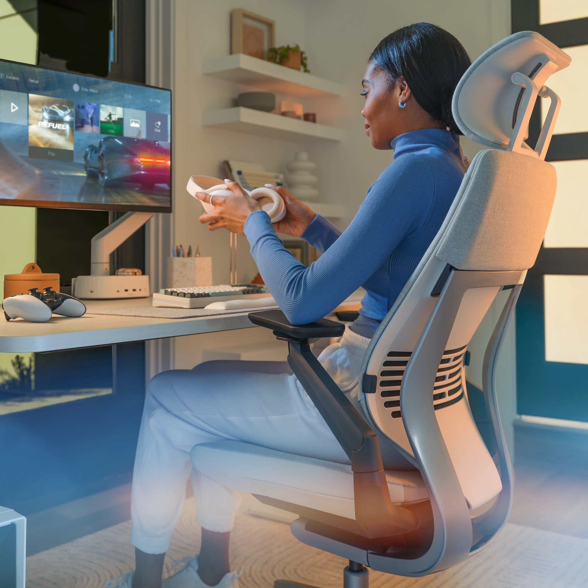 Mit Kopfstütze / Era Hellbeige CSE01