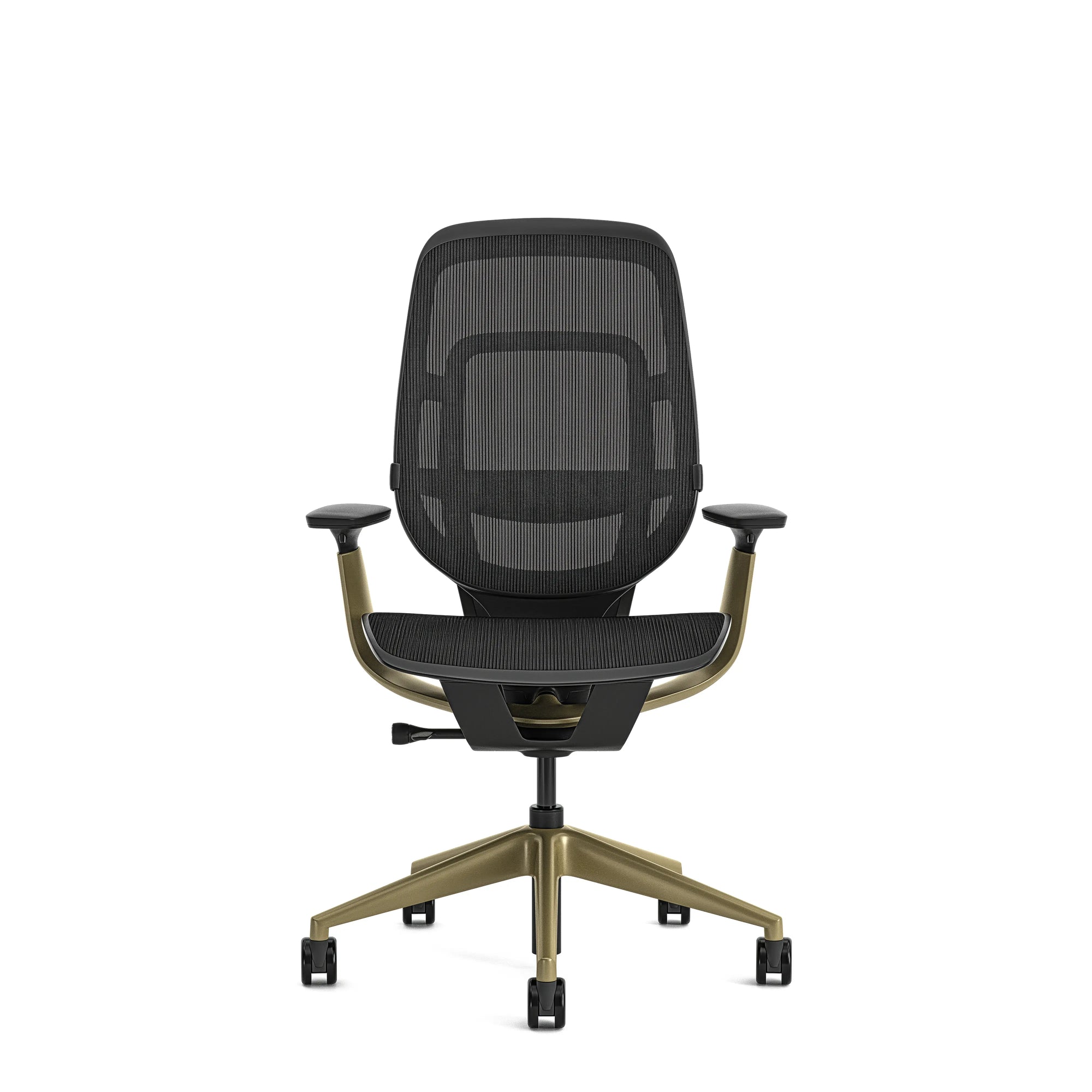 Ohne Kopfstütze / Intermix Schwarz KR08+Matte Brass 4B22