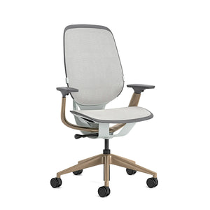 Ohne Kopfstütze / Intermix Opaque Möwengrau KR14+Matte Brass 4B22