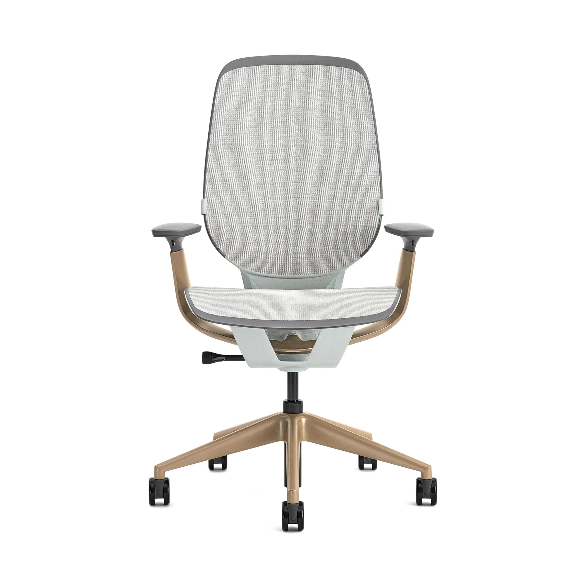 Ohne Kopfstütze / Intermix Opaque Möwengrau KR14+Matte Brass 4B22