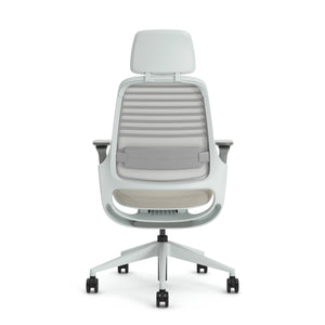 Mit Kopfstütze / 3D Microknit Möwengrau 5T31/Era Hellbeige CSE01