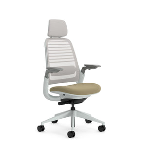 Mit Kopfstütze / 3D Microknit Möwengrau 5T31/Atlantic AT35