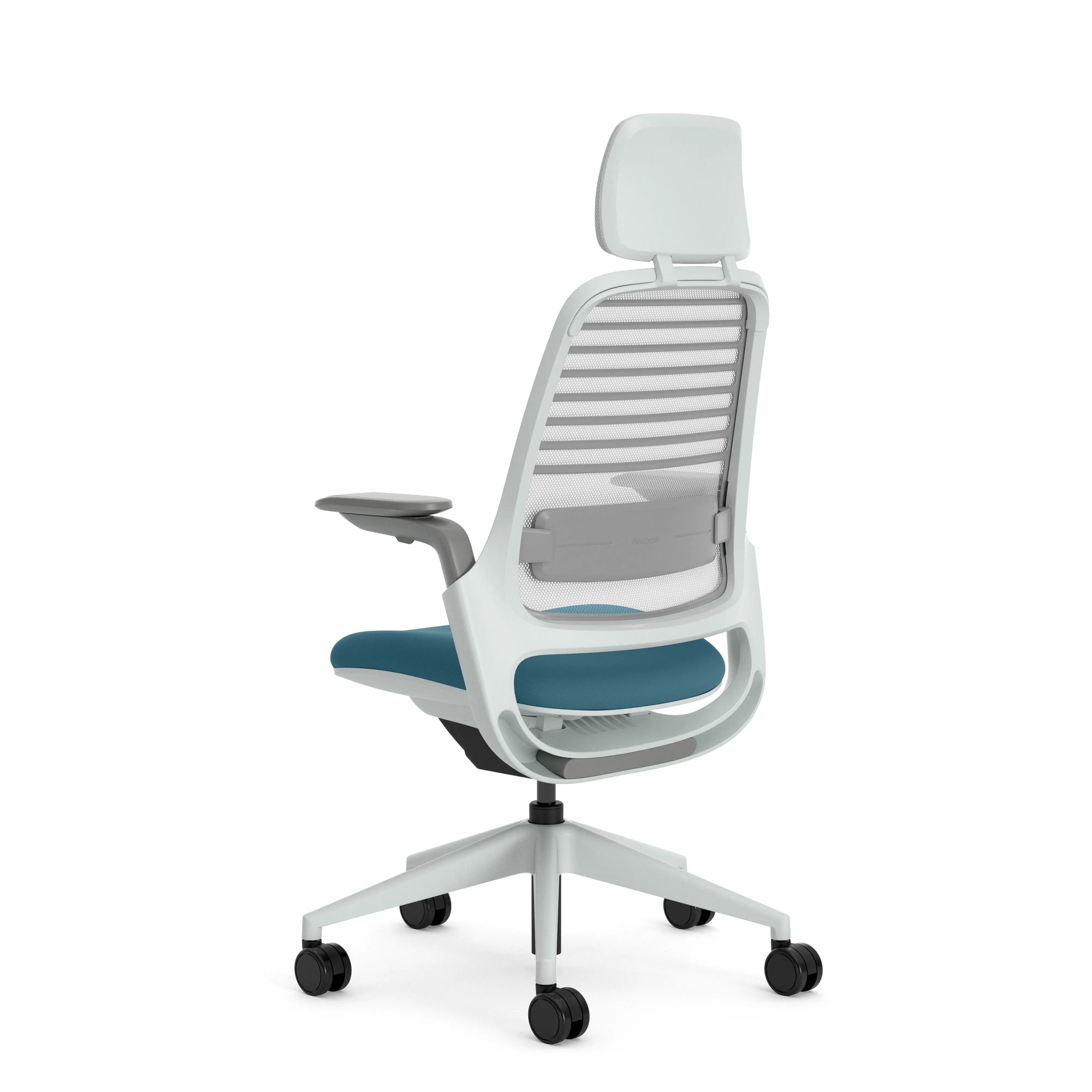 Mit Kopfstütze / 3D Microknit Möwengrau 5T31/Atlantic AT38