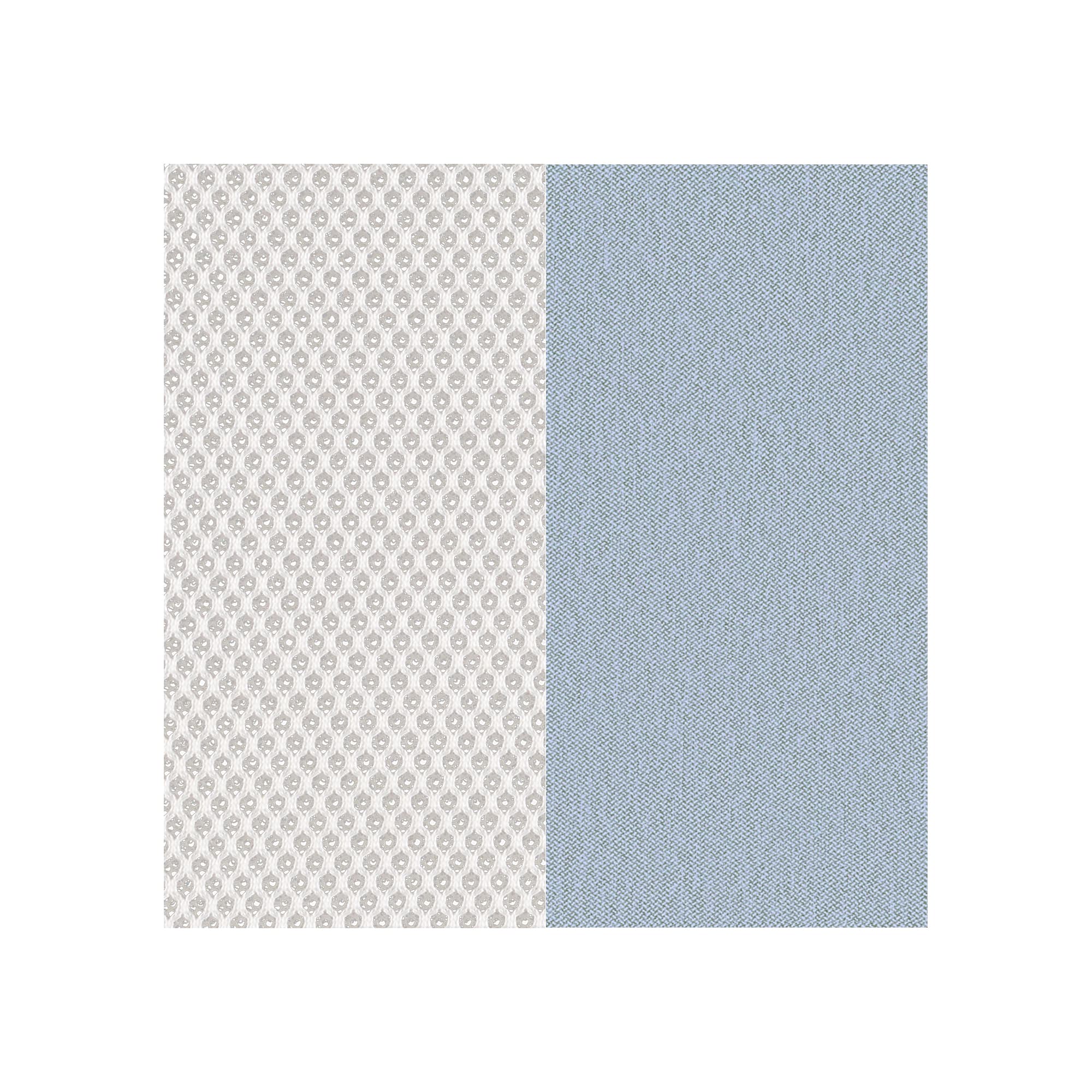 Ohne Kopfstütze / 3D Microknit Möwengrau 5T31/ Era Blauer Nickel CSE39