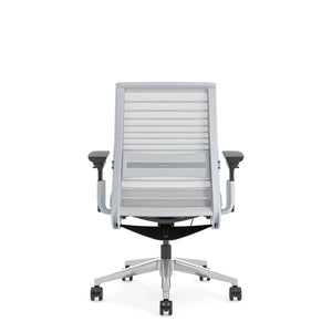 Ohne Kopfstütze / 3D Microknit Möwengrau 5T31/ Era Blauer Nickel CSE39